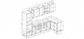 Кухонный гарнитур угловой Каппучино 3200*1400 (Стол. 26мм) в Покачах - pokachi.mebel24.online | фото 2