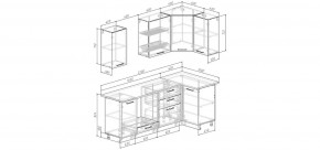 Кухонный гарнитур угловой Смоки 2200*1000 (Стол. 38 мм) в Покачах - pokachi.mebel24.online | фото 2