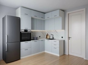 Кухонный гарнитур угловой Смоки 2200*1700 (Стол. 26мм) в Покачах - pokachi.mebel24.online | фото