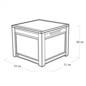 Квадратный сундук Cube Rattan 208 л в Покачах - pokachi.mebel24.online | фото 5