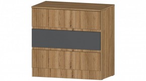 ЛЕНОРА Комод 3 ящика (графит) в Покачах - pokachi.mebel24.online | фото