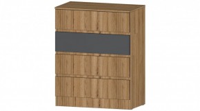 ЛЕНОРА Комод 4 ящика (графит) в Покачах - pokachi.mebel24.online | фото