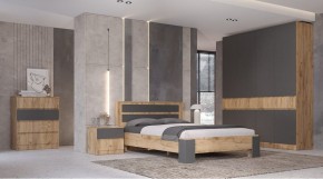 ЛЕНОРА Спальный гарнитур (модульный) графит в Покачах - pokachi.mebel24.online | фото