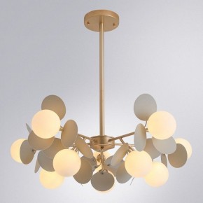 Люстра на штанге Arte Lamp Peacock A1369SP-10GY в Покачах - pokachi.mebel24.online | фото 2