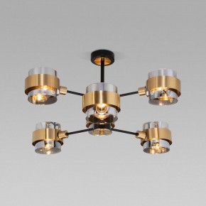 Люстра на штанге Eurosvet Arcada 70127/6 черный/дымчатый в Покачах - pokachi.mebel24.online | фото 2