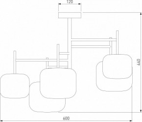 Люстра на штанге Eurosvet Jar 70128/5 хром в Покачах - pokachi.mebel24.online | фото 4