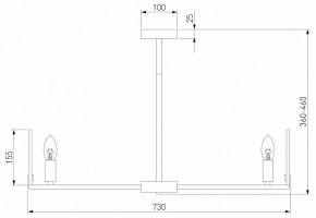 Люстра на штанге Eurosvet Marble 60158/7 латунь в Покачах - pokachi.mebel24.online | фото 2