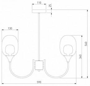 Люстра на штанге Eurosvet Spritz 70217/6 латунь в Покачах - pokachi.mebel24.online | фото 5