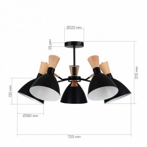 Люстра на штанге EVOLUCE VISTA SLE1256-402-05 в Покачах - pokachi.mebel24.online | фото 8