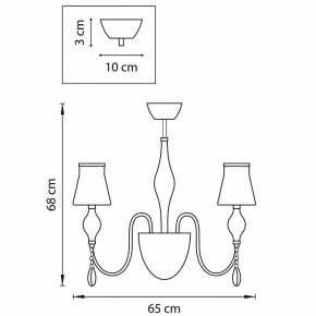 Люстра на штанге Lightstar Escica 806050 в Покачах - pokachi.mebel24.online | фото 6