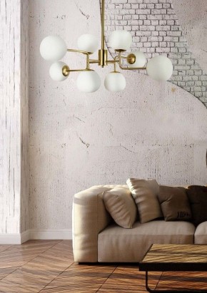 Люстра на штанге Maytoni Erich MOD221-PL-08-G в Покачах - pokachi.mebel24.online | фото 4