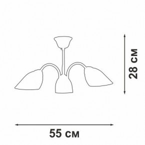 Люстра на штанге Vitaluce V3335 V3335-7/3PL в Покачах - pokachi.mebel24.online | фото 3