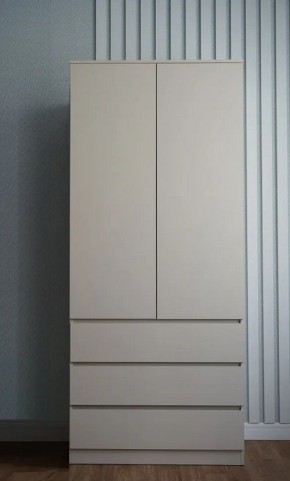 МОРИ МШ 900.2 Шкаф с 2-мя дв. и 3-мя ящ. ВЫСОКИЙ (Сатин) в Покачах - pokachi.mebel24.online | фото 1