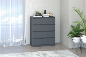 МС "Хилтон" Комод №1 800 (4 ящ.) графит в Покачах - pokachi.mebel24.online | фото