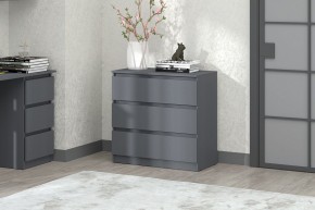 МС "Хилтон" Комод №2 800 (3 ящ.) графит в Покачах - pokachi.mebel24.online | фото
