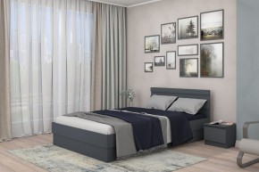 МС "Хилтон" Кровать 1,4 (графит) в Покачах - pokachi.mebel24.online | фото