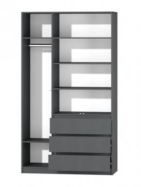 МС "Хилтон" Шкаф №2 1200 (Графит) в Покачах - pokachi.mebel24.online | фото 3