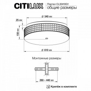 Накладной светильник Citilux Портал CL32410G1 в Покачах - pokachi.mebel24.online | фото 11