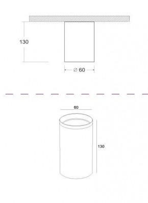 Накладной светильник Maytoni Focus C010CL-01GF в Покачах - pokachi.mebel24.online | фото 2