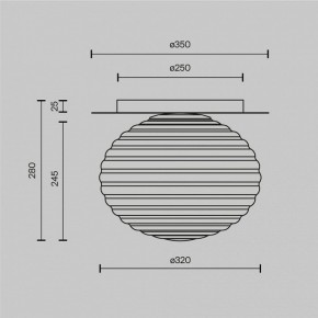 Накладной светильник Maytoni Reels MOD268CL-01B в Покачах - pokachi.mebel24.online | фото 3