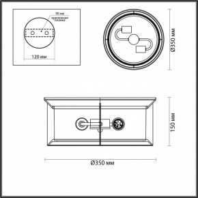 Накладной светильник Odeon Light Mavret 4961/2C в Покачах - pokachi.mebel24.online | фото 3
