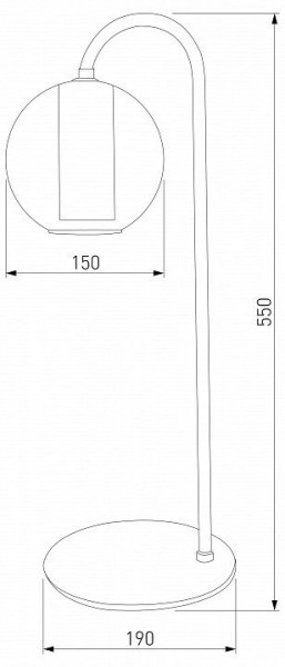 Настольная лампа декоративная Eurosvet Cobble 80508/1 дымчатый в Покачах - pokachi.mebel24.online | фото 2