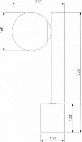 Настольная лампа декоративная Eurosvet Marbella 01157/1 черный в Покачах - pokachi.mebel24.online | фото 3