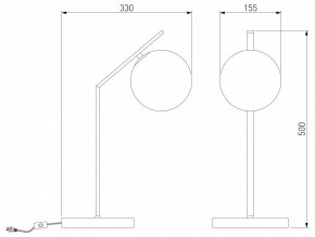 Настольная лампа декоративная Eurosvet Shape 01213/1 хром в Покачах - pokachi.mebel24.online | фото 3