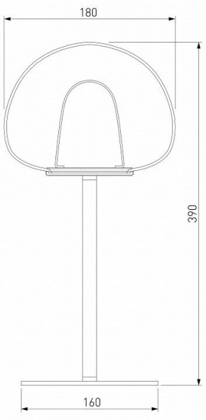 Настольная лампа декоративная Eurosvet Twice 90326/1 черный в Покачах - pokachi.mebel24.online | фото 2