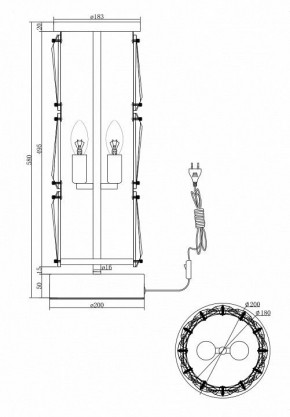 Настольная лампа декоративная Maytoni Puntes MOD043TL-02CH в Покачах - pokachi.mebel24.online | фото 4