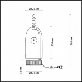 Настольная лампа декоративная Odeon Light Bell 4892/1T в Покачах - pokachi.mebel24.online | фото 6