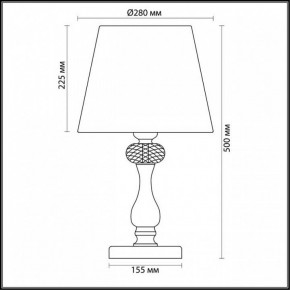 Настольная лампа декоративная Odeon Light Gaellori 3393/1T в Покачах - pokachi.mebel24.online | фото 3