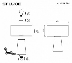 Настольная лампа декоративная ST-Luce Jackie SL1354.504.01 в Покачах - pokachi.mebel24.online | фото 4