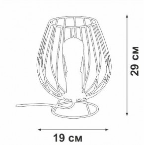 Настольная лампа декоративная Vitaluce V4296 V4296-0/1L в Покачах - pokachi.mebel24.online | фото 3