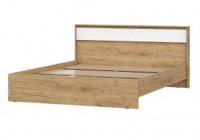 НЕКСТ 1 Кровать двойная (1.6х2.0) Дуб Золотой/Белый в Покачах - pokachi.mebel24.online | фото