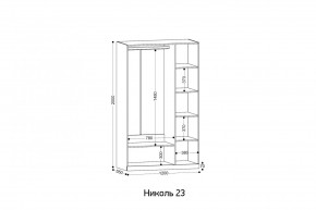 НИКОЛЬ 23 шкаф 3-х створчатый в Покачах - pokachi.mebel24.online | фото 2
