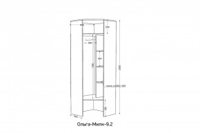 ОЛЬГА-МИЛК 9.2 Шкаф угловой с зеркалом в Покачах - pokachi.mebel24.online | фото 2