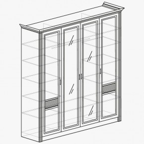 ОРЛЕАН Спальный гарнитур (модульный) ясень белый в Покачах - pokachi.mebel24.online | фото 5