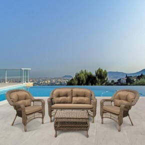 Плетеный комплект для отдыха LV-520BB Beige/Beige в Покачах - pokachi.mebel24.online | фото 2