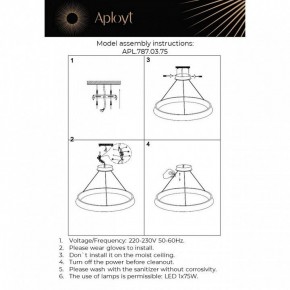 Подвесная люстра Aployt Justyna APL.787.03.75 в Покачах - pokachi.mebel24.online | фото 13