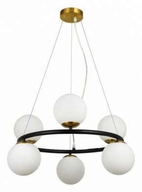 Подвесная люстра Arte Lamp Alcor A2224SP-6BK в Покачах - pokachi.mebel24.online | фото 3