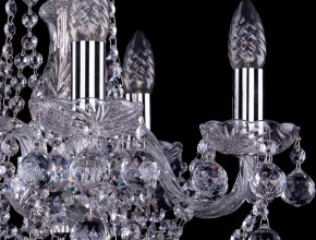 Подвесная люстра Bohemia Ivele Crystal 1402 1402/5/141/Ni/Balls в Покачах - pokachi.mebel24.online | фото 2
