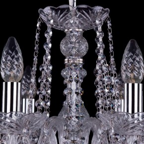 Подвесная люстра Bohemia Ivele Crystal 1402 1402/8/195/Ni/Leafs в Покачах - pokachi.mebel24.online | фото 4