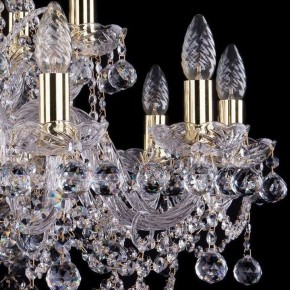 Подвесная люстра Bohemia Ivele Crystal 1411 1411/10+5/240/G/Balls в Покачах - pokachi.mebel24.online | фото 2