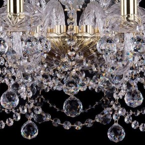 Подвесная люстра Bohemia Ivele Crystal 1411 1411/10+5/240/G/Balls в Покачах - pokachi.mebel24.online | фото 3