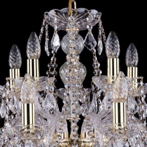 Подвесная люстра Bohemia Ivele Crystal 1411 1411/10+5/240/G/Leafs в Покачах - pokachi.mebel24.online | фото 4