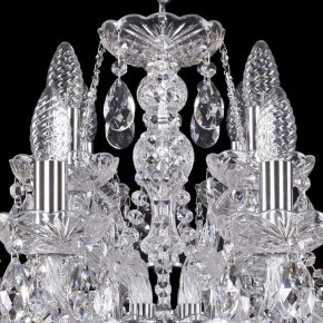 Подвесная люстра Bohemia Ivele Crystal 1411 1411/8+4/195/Ni в Покачах - pokachi.mebel24.online | фото 4