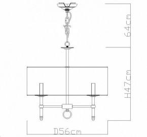 Подвесная люстра Divinare Candela 1162/01 LM-5 в Покачах - pokachi.mebel24.online | фото 4
