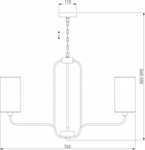 Подвесная люстра Eurosvet Purezza 60128/6 хром в Покачах - pokachi.mebel24.online | фото 4