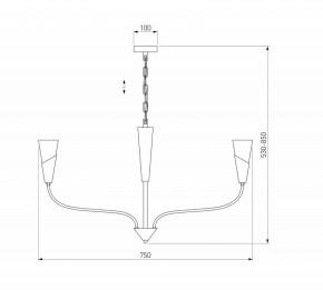 Подвесная люстра Eurosvet Rhyton 60167/6 никель в Покачах - pokachi.mebel24.online | фото 5